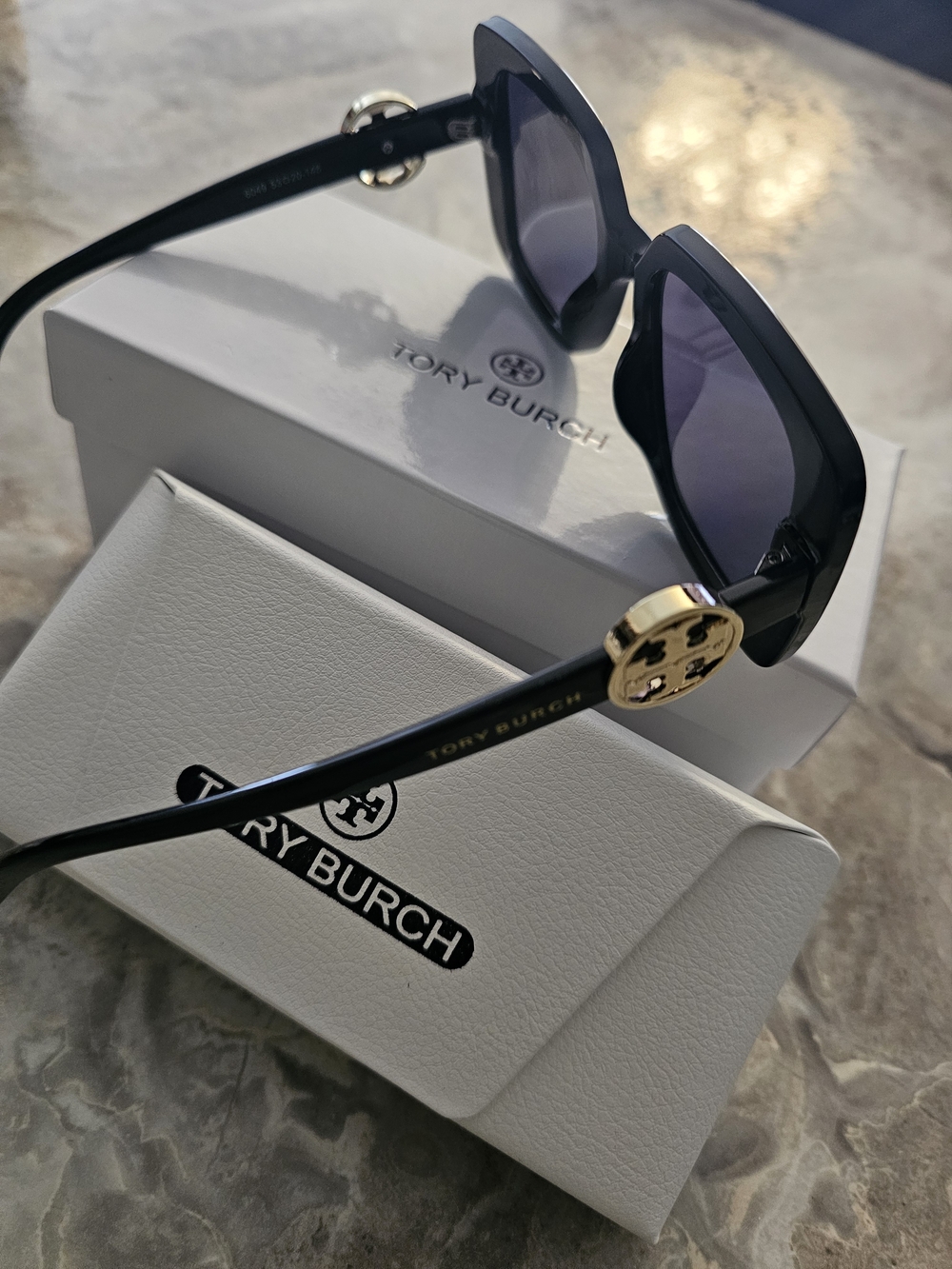 Tory Burch Black Logo Accent Sunglasses